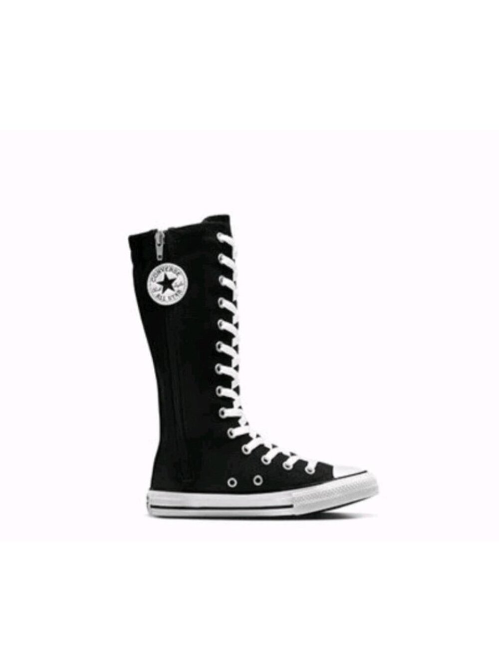 Converse Chuck Taylor All Star XX Hi Knee High Black Boots Size 3Y Women 5 - Picture 2 of 8